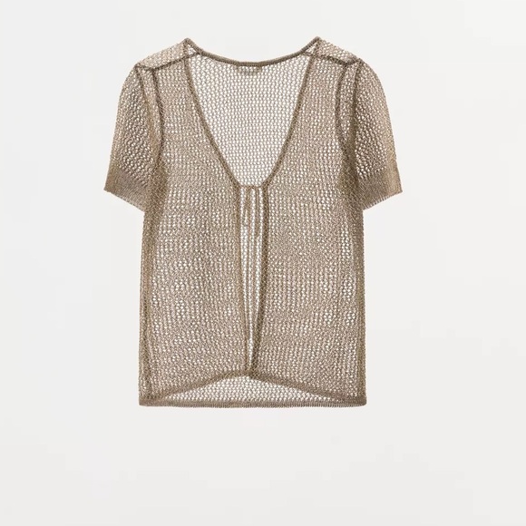 Metallic Thread Mesh Jacket - Picture 3 of 6